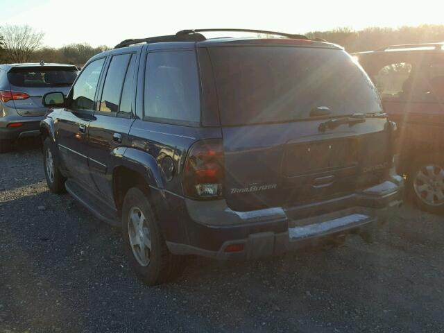 1GNDT13S542418776 - 2004 CHEVROLET TRAILBLAZE BLUE photo 3