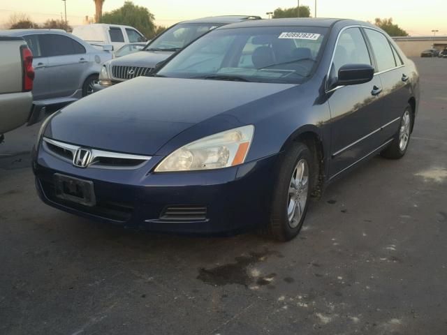 1HGCM568X7A094681 - 2007 HONDA ACCORD EX BLUE photo 2