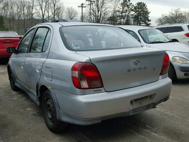 JTDBT123010157512 - 2001 TOYOTA ECHO SILVER photo 3