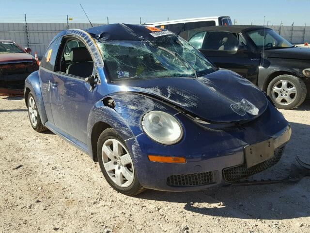 3VWPW31C07M510392 - 2007 VOLKSWAGEN NEW BEETLE BLUE photo 1