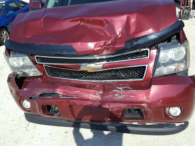 1GNFK13068J129895 - 2008 CHEVROLET TAHOE K150 RED photo 7