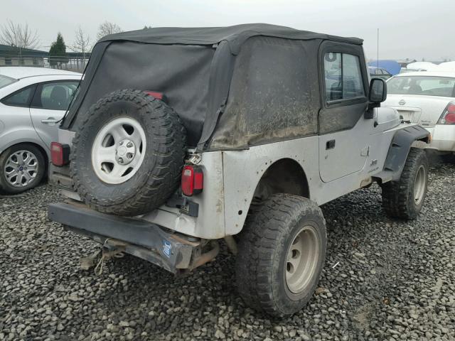 1J4FA29116P712400 - 2006 JEEP WRANGLER / SILVER photo 4