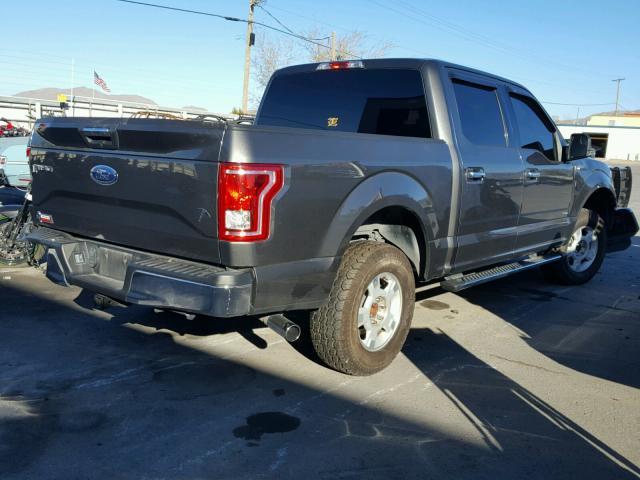 1FTEW1CP0FKE60002 - 2015 FORD F150 SUPER GRAY photo 4