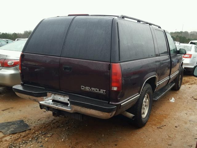 3GNFK16R1VG136941 - 1997 CHEVROLET SUBURBAN K MAROON photo 4