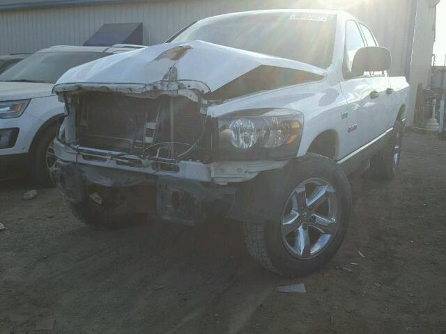 1D7HU18248J108068 - 2008 DODGE RAM 1500 S WHITE photo 2