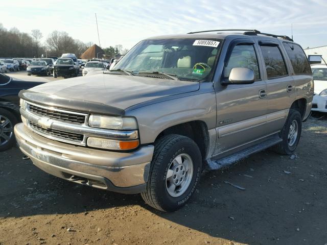 1GNEK13T81J127495 - 2001 CHEVROLET TAHOE K150 BEIGE photo 2