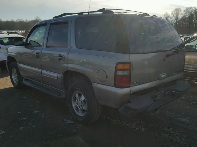 1GNEK13T81J127495 - 2001 CHEVROLET TAHOE K150 BEIGE photo 3