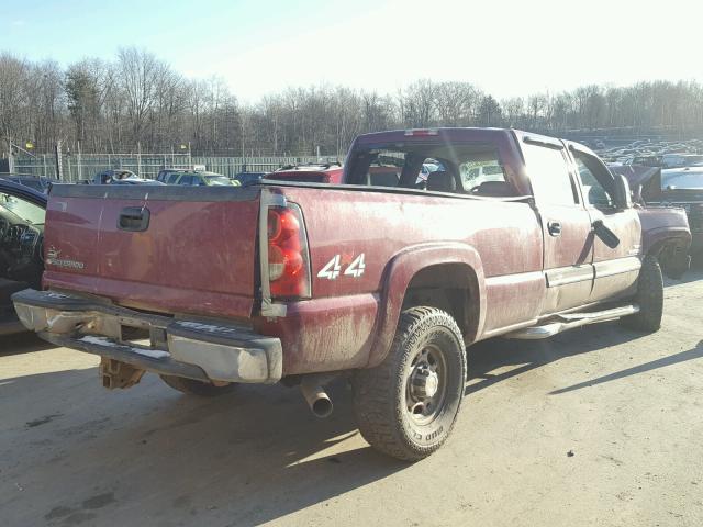 1GCHK23D56F247995 - 2006 CHEVROLET SILVERADO MAROON photo 4