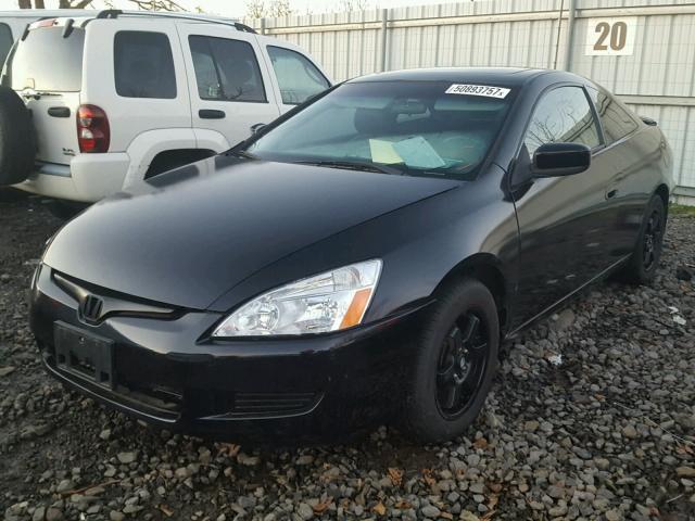 1HGCM82694A011467 - 2004 HONDA ACCORD EX BLACK photo 2