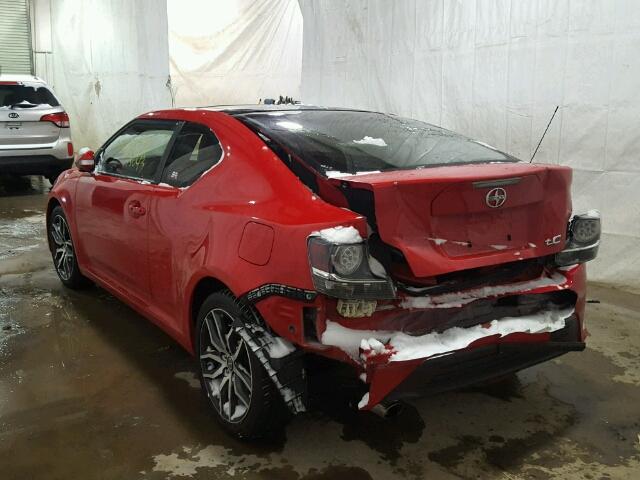 JTKJF5C74E3076845 - 2014 TOYOTA SCION TC 红色 照片 3