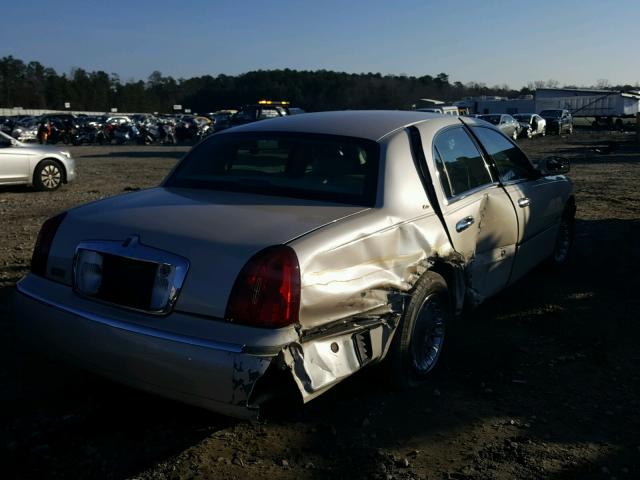 1LNHM83W81Y680296 - 2001 LINCOLN TOWN CAR C BEIGE photo 4