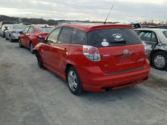 2T1KR32E87C662904 - 2007 TOYOTA MATRIX S RED photo 3