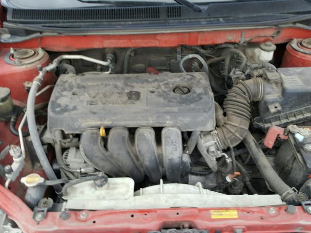 2T1KR32E87C662904 - 2007 TOYOTA MATRIX S RED photo 7