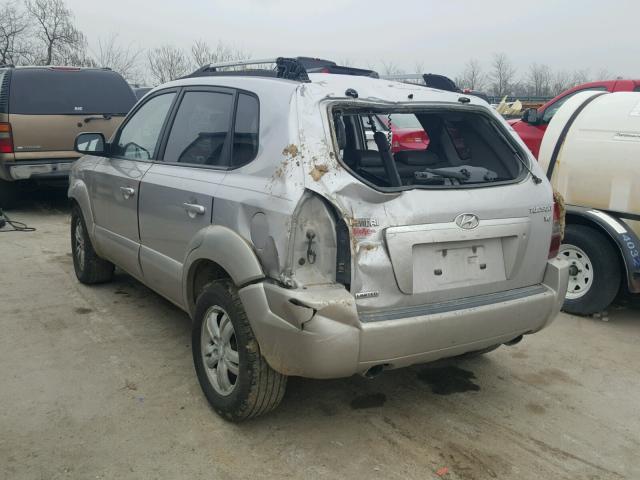 KM8JN12D06U255000 - 2006 HYUNDAI TUCSON GLS SILVER photo 3