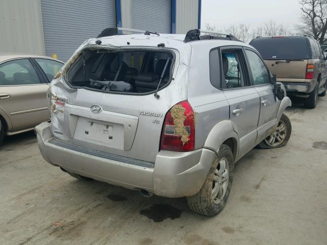 KM8JN12D06U255000 - 2006 HYUNDAI TUCSON GLS SILVER photo 4