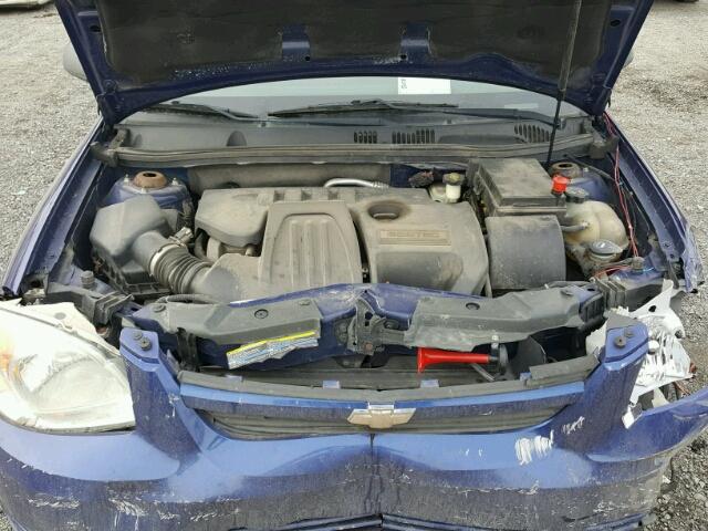 1G1AK15F877205206 - 2007 CHEVROLET COBALT LS PURPLE photo 7