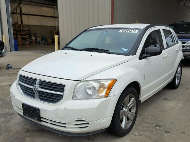 1B3CB4HA2AD612675 - 2010 DODGE CALIBER SX WHITE photo 2