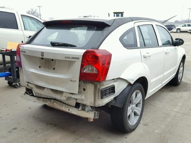 1B3CB4HA2AD612675 - 2010 DODGE CALIBER SX WHITE photo 4