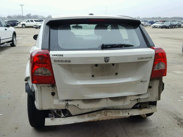 1B3CB4HA2AD612675 - 2010 DODGE CALIBER SX WHITE photo 9