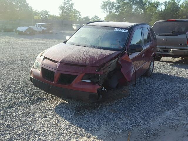 3G7DB03E85S503809 - 2005 PONTIAC AZTEK MAROON photo 2