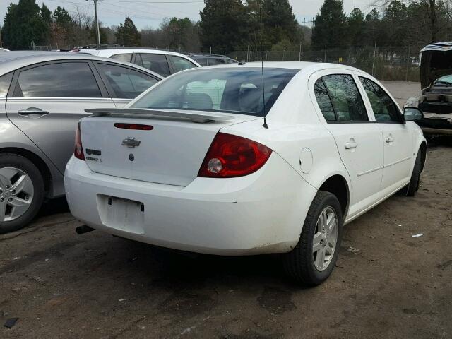 1G1AL55F367688039 - 2006 CHEVROLET COBALT LT WHITE photo 4