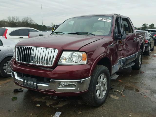 5LTPW18516FJ06432 - 2006 LINCOLN MARK LT BURGUNDY photo 2