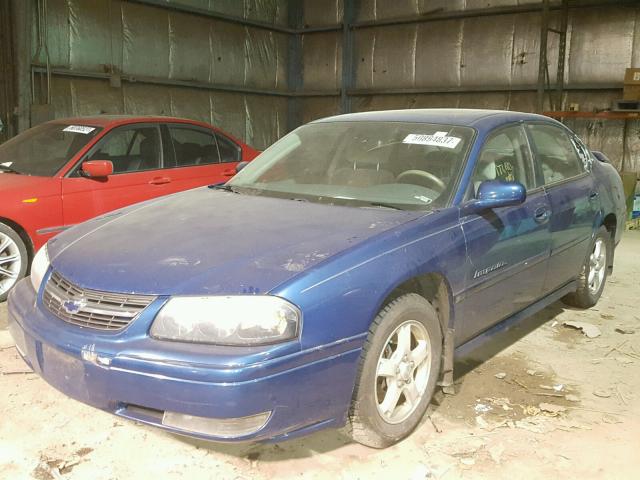 2G1WH52KX49297636 - 2004 CHEVROLET IMPALA LS BLUE photo 2