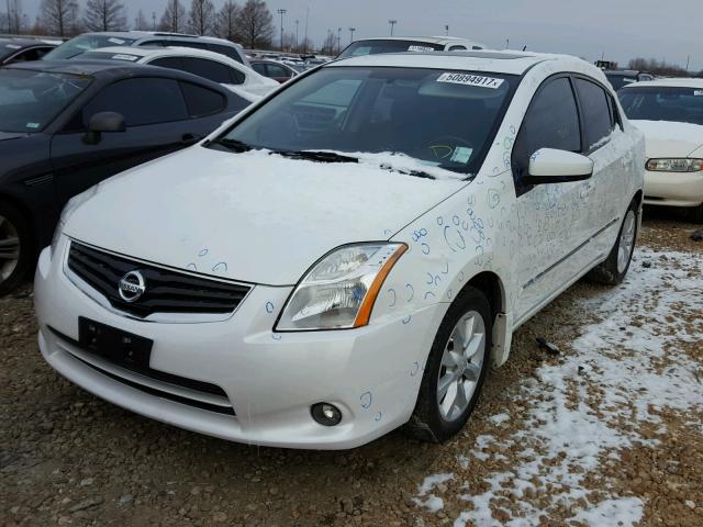 3N1AB6AP0BL649996 - 2011 NISSAN SENTRA 2.0 WHITE photo 2