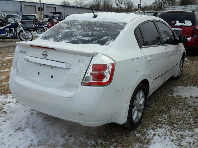 3N1AB6AP0BL649996 - 2011 NISSAN SENTRA 2.0 WHITE photo 4