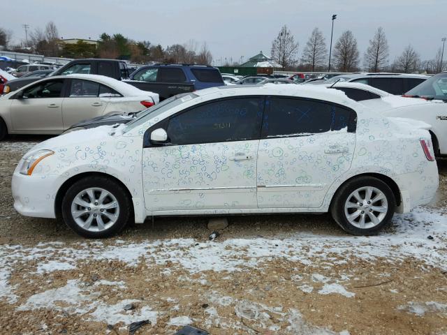 3N1AB6AP0BL649996 - 2011 NISSAN SENTRA 2.0 WHITE photo 9