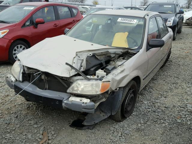 JM1BJ222510411282 - 2001 MAZDA PROTEGE DX TAN photo 2