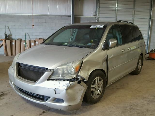 5FNRL38795B126450 - 2005 HONDA ODYSSEY EX SILVER photo 2