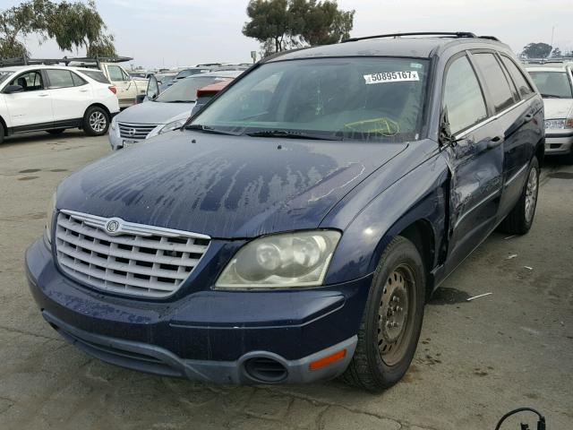 2C8GM48L95R332393 - 2005 CHRYSLER PACIFICA BLUE photo 2