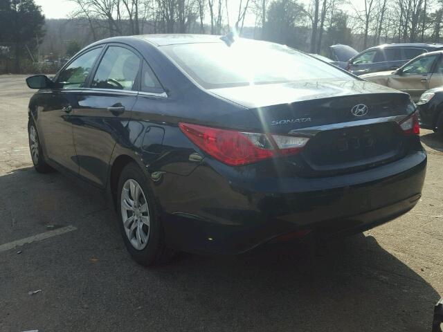 5NPEB4AC0BH292755 - 2011 HYUNDAI SONATA GLS BLUE photo 3