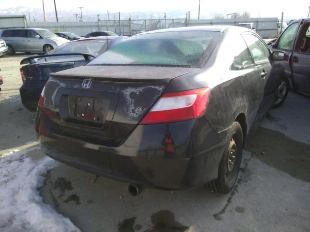 2HGFG12857H509894 - 2007 HONDA CIVIC EX BLACK photo 4