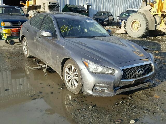 JN1BV7AR9FM409473 - 2015 INFINITI Q50 BASE GRAY photo 1