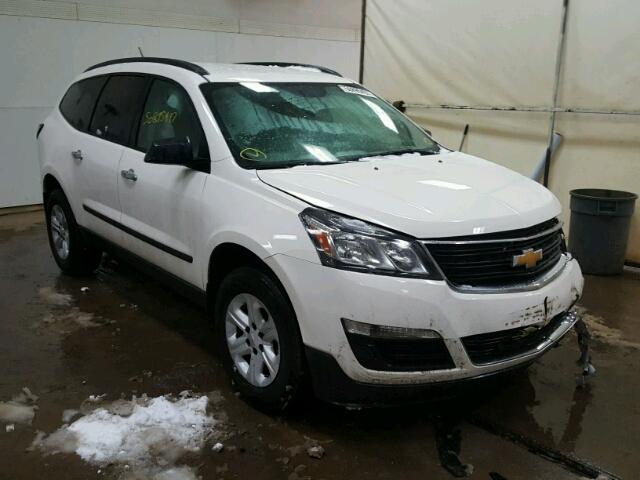 1GNKRFED1FJ202756 - 2015 CHEVROLET TRAVERSE L WHITE photo 1