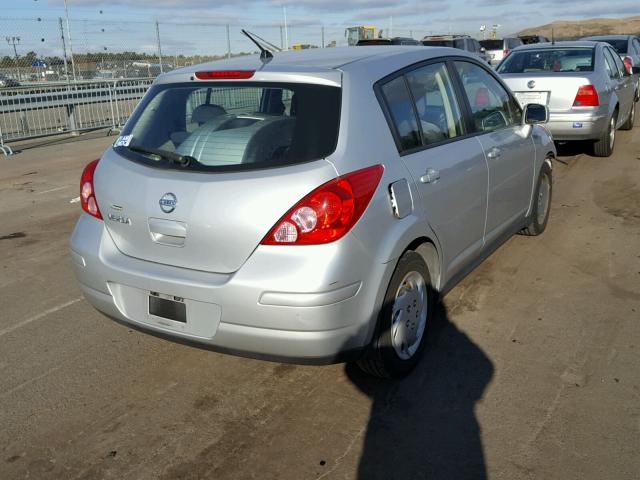 3N1BC13EX9L387933 - 2009 NISSAN VERSA S SILVER photo 4