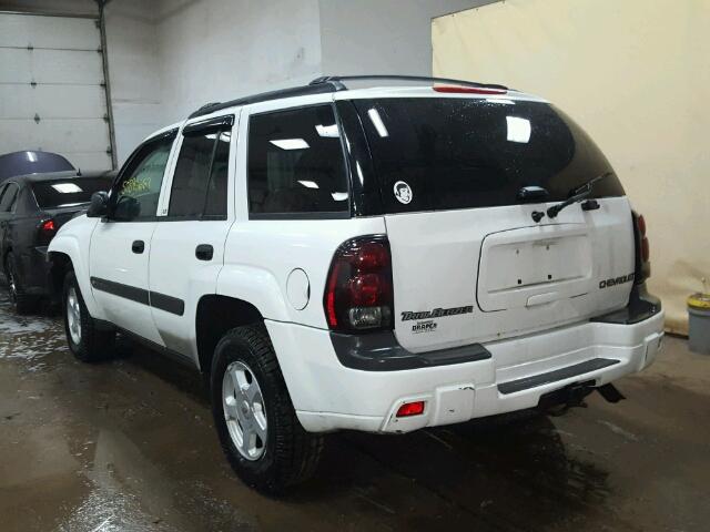 1GNDT13SX32283857 - 2003 CHEVROLET TRAILBLAZE WHITE photo 3