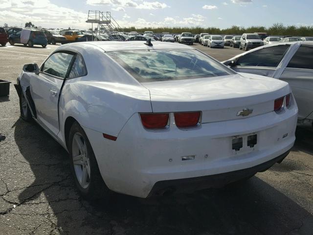 2G1FB1EV9A9199550 - 2010 CHEVROLET CAMARO LT WHITE photo 3