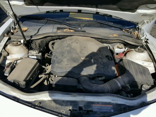 2G1FB1EV9A9199550 - 2010 CHEVROLET CAMARO LT WHITE photo 7