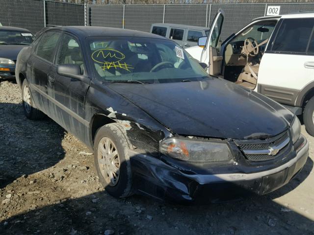 2G1WF52E459129363 - 2005 CHEVROLET IMPALA BLACK photo 1