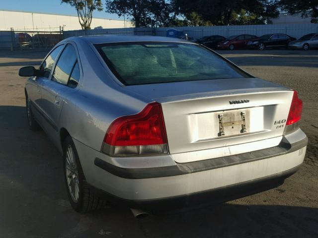 YV1RS58D212034219 - 2001 VOLVO S60 2.4T SILVER photo 3