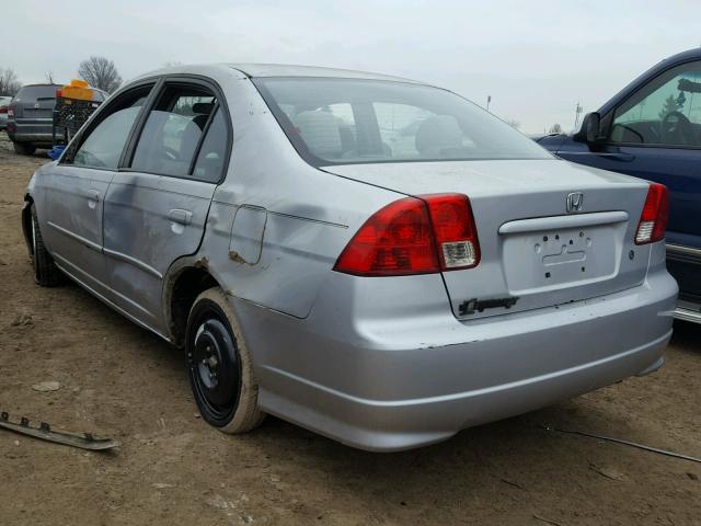 2HGES26714H517441 - 2004 HONDA CIVIC EX SILVER photo 3