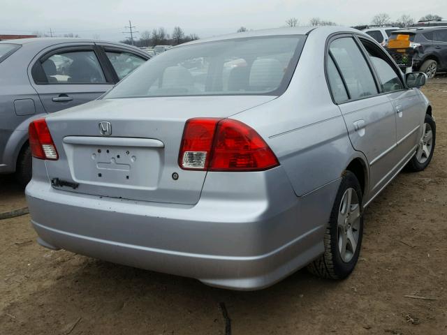 2HGES26714H517441 - 2004 HONDA CIVIC EX SILVER photo 4