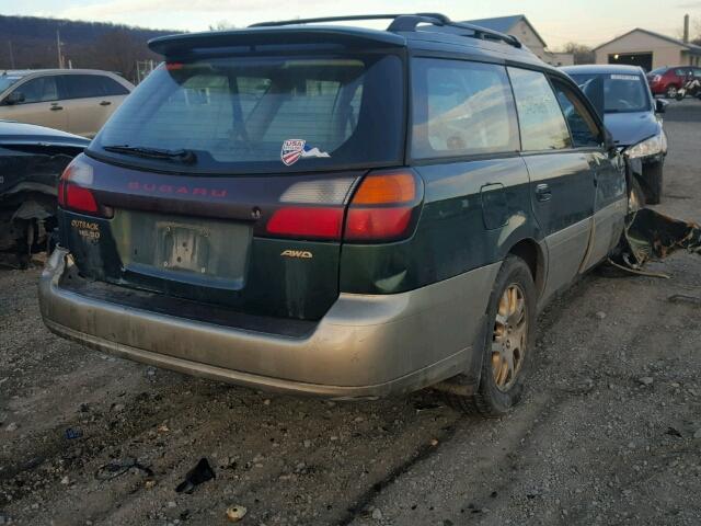 4S3BH806527625007 - 2002 SUBARU LEGACY OUT GREEN photo 4