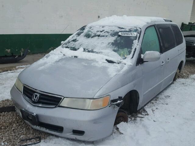 5FNRL18004B014433 - 2004 HONDA ODYSSEY EX SILVER photo 2