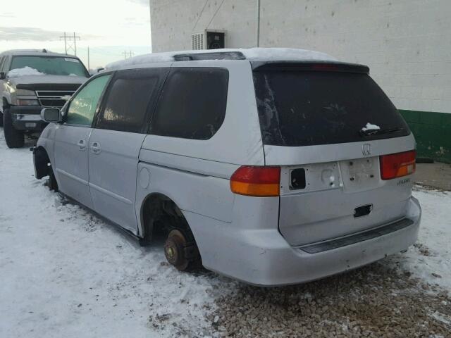 5FNRL18004B014433 - 2004 HONDA ODYSSEY EX SILVER photo 3