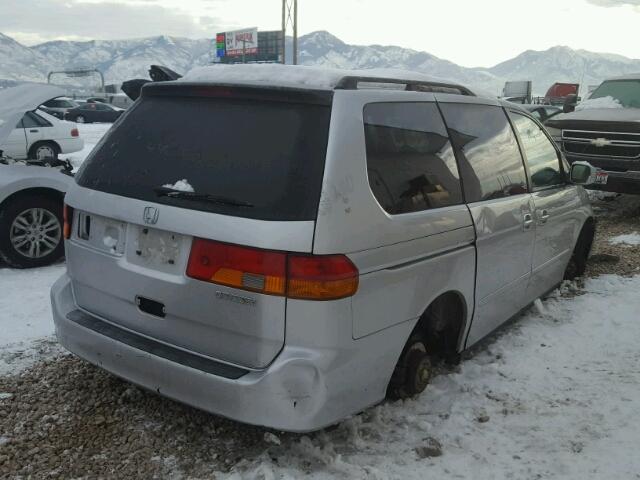 5FNRL18004B014433 - 2004 HONDA ODYSSEY EX SILVER photo 4