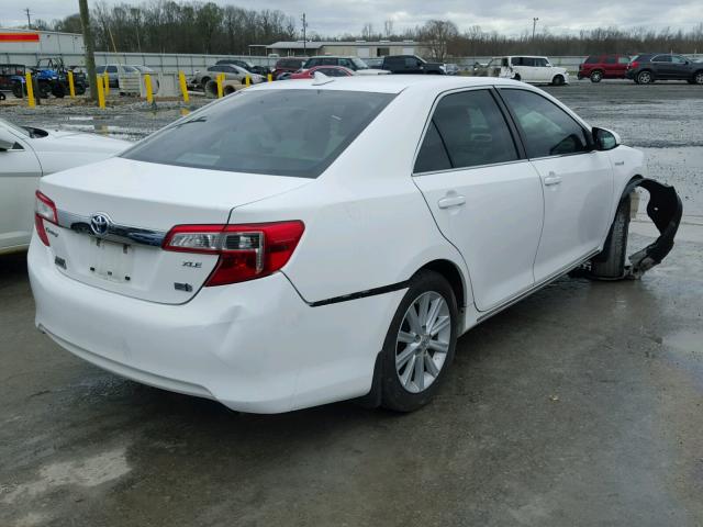 4T1BD1FK9CU039707 - 2012 TOYOTA CAMRY HYBR WHITE photo 4